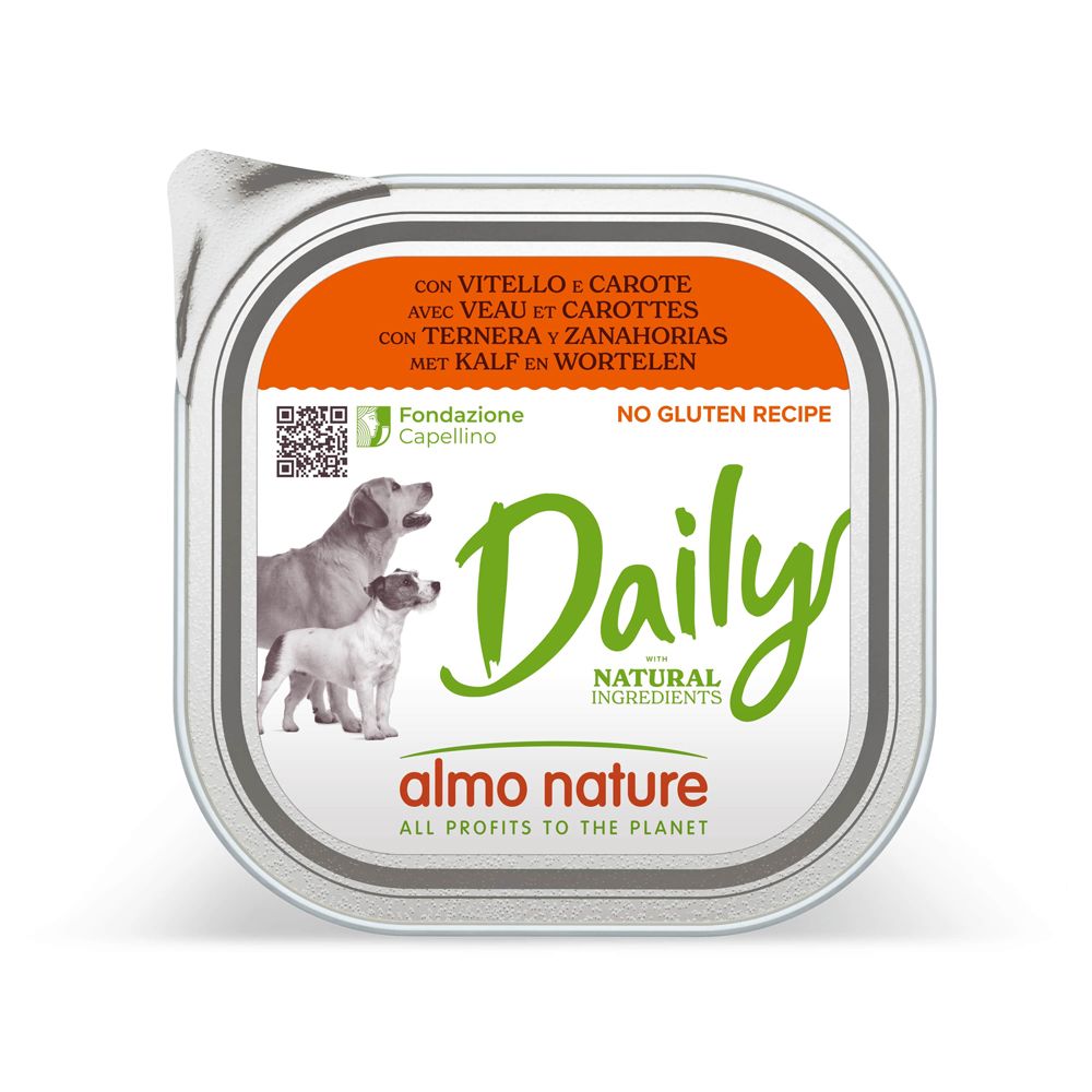 Almo Nature Daily 9 x 300g With Veal & Carrots