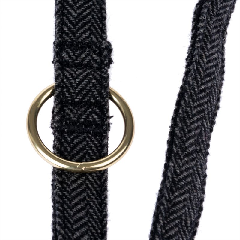 Nomad Tales Calma Dog Leash, ebony 200 cm long, 20 mm wide