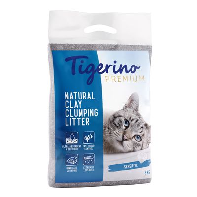 Tigerino Premium Cat Litter – Sensitive (Unscented) 6kg