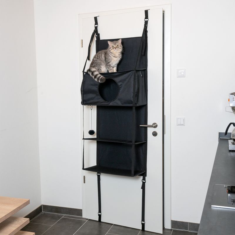 zooplus Basics Door Cat Tree Black