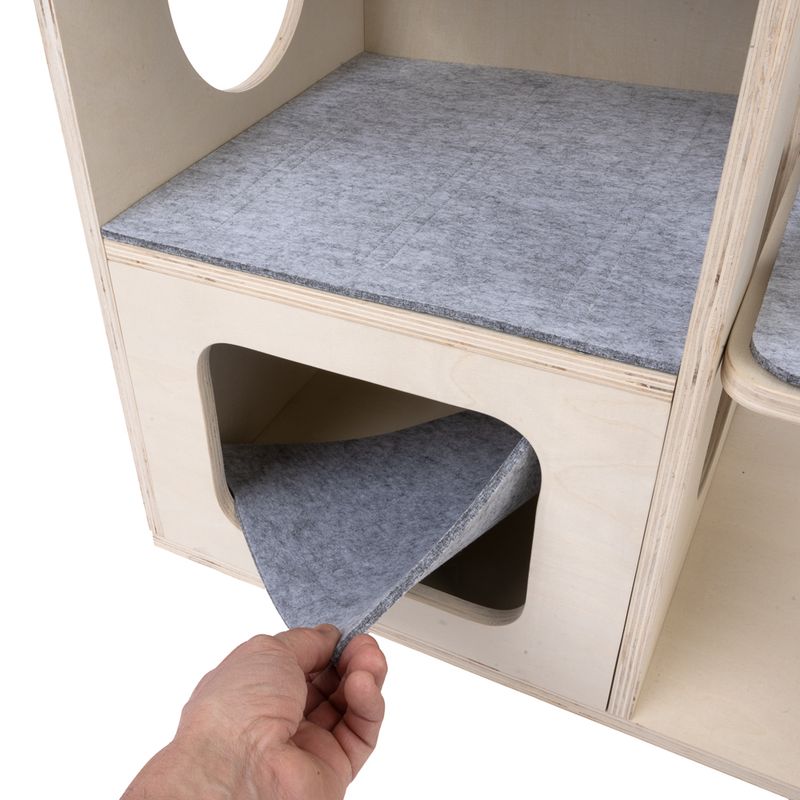 Modern Living Roca Cat Scratching Tree Light Grey