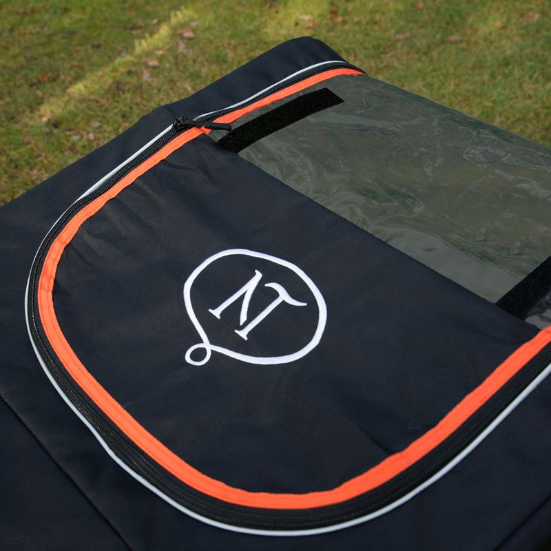 Nomad Tales Spirit Bike Trailer - Ebony/Tangerine 145 x 72 x 102 cm (L x W x H), up to 45kg