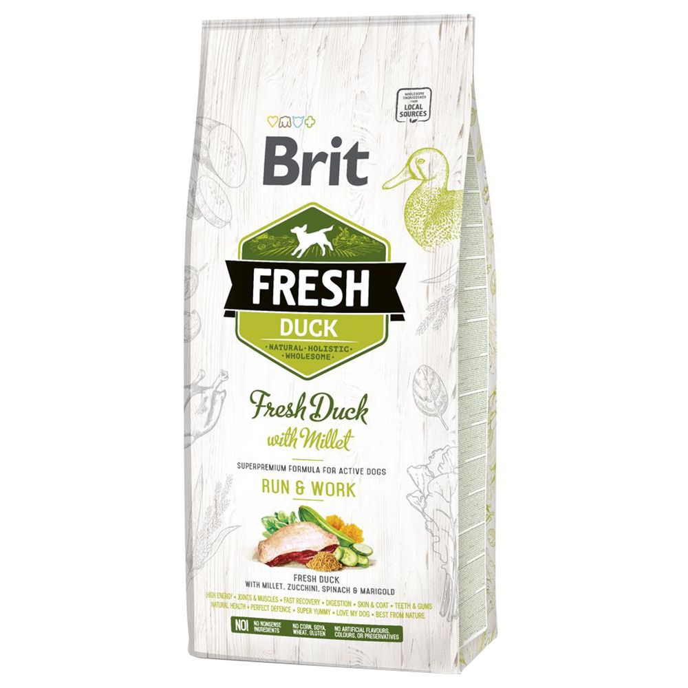 Brit Fresh duck with millet Active Run & Work 12kg