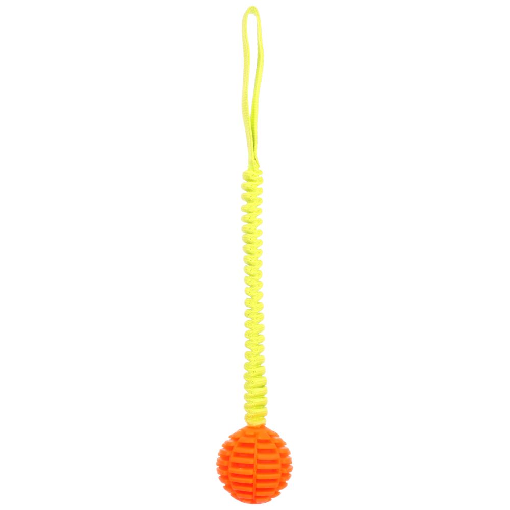 Flamingo Dog Toy Lipa Tug Rope with Ball W 6.5 x L 40cm