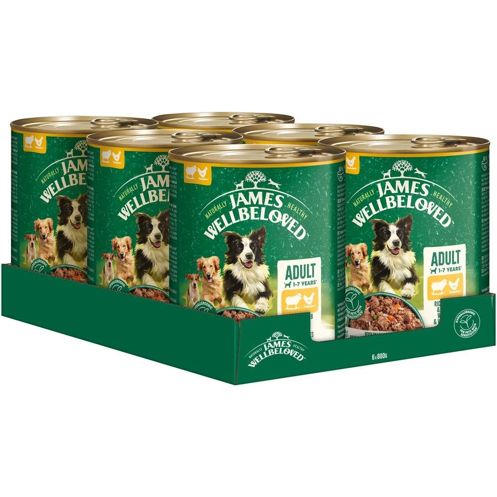 James Wellbeloved Adult Dog Hypoallergenic Lamb & Chicken 6 x 800g