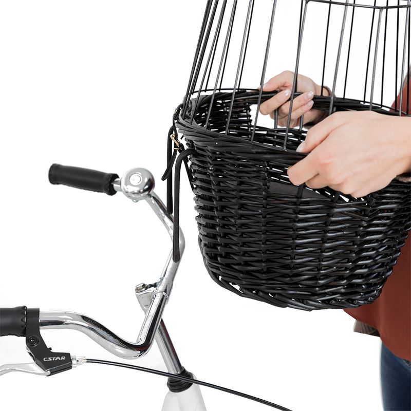 Trixie Bicycle Basket - Black 50 x 35 x 41 cm (L x W x H)