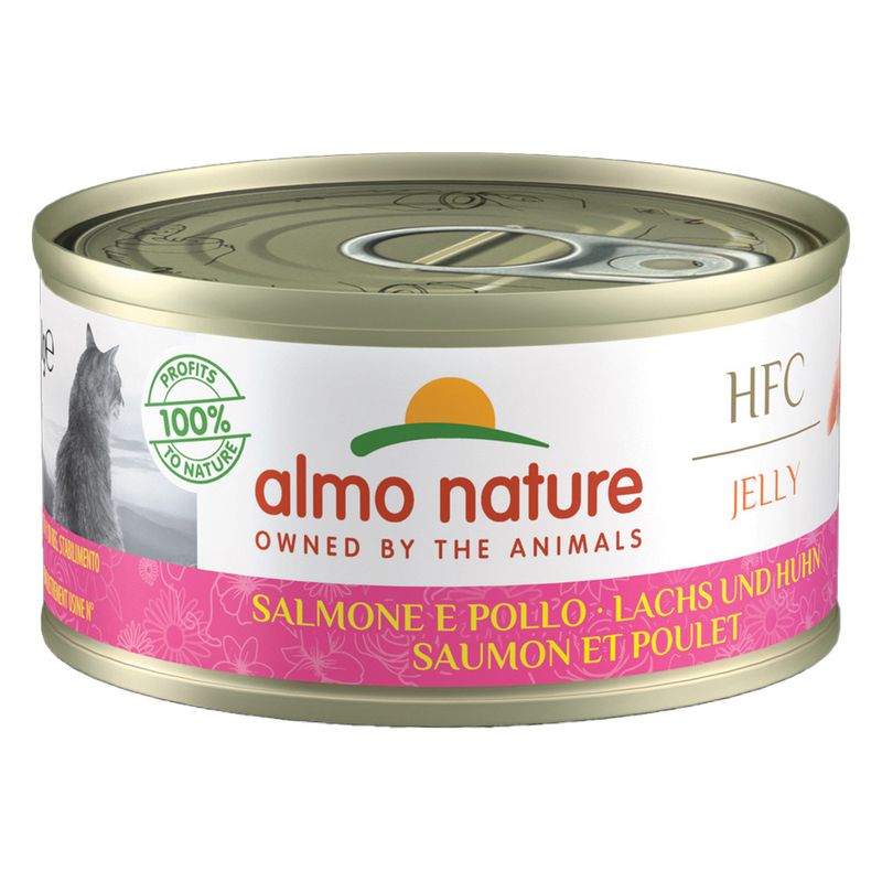 6 x 70g Almo Nature HFC Natural Wet Cat Food - 5 + 1 Free! * Chicken Mixed Pack (3 Varieties) (6 x 70g)