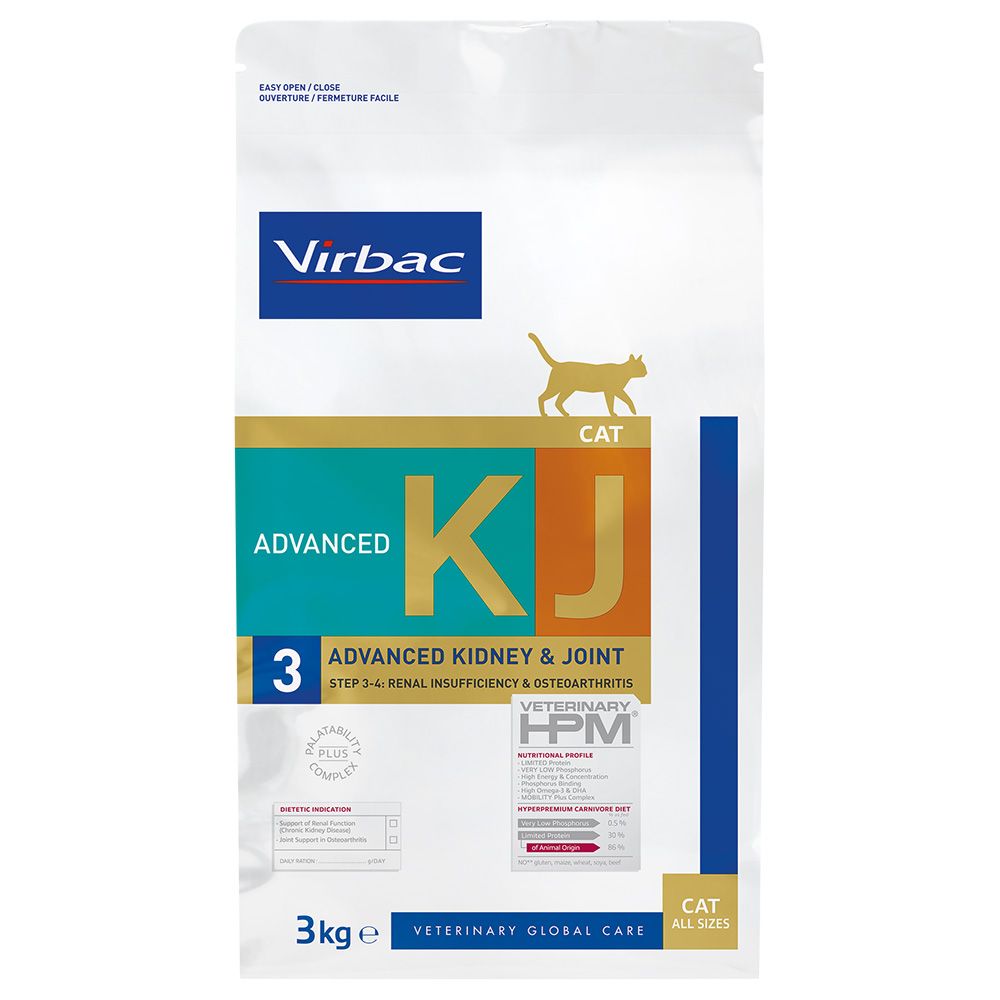 Virbac Veterinary HPM Cat Advanced Kidney & Joint Support KJ3 3kg