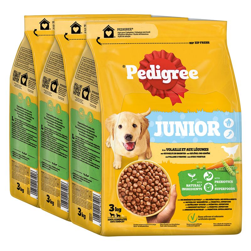 Pedigree Junior Poultry & Vegetables 3kg