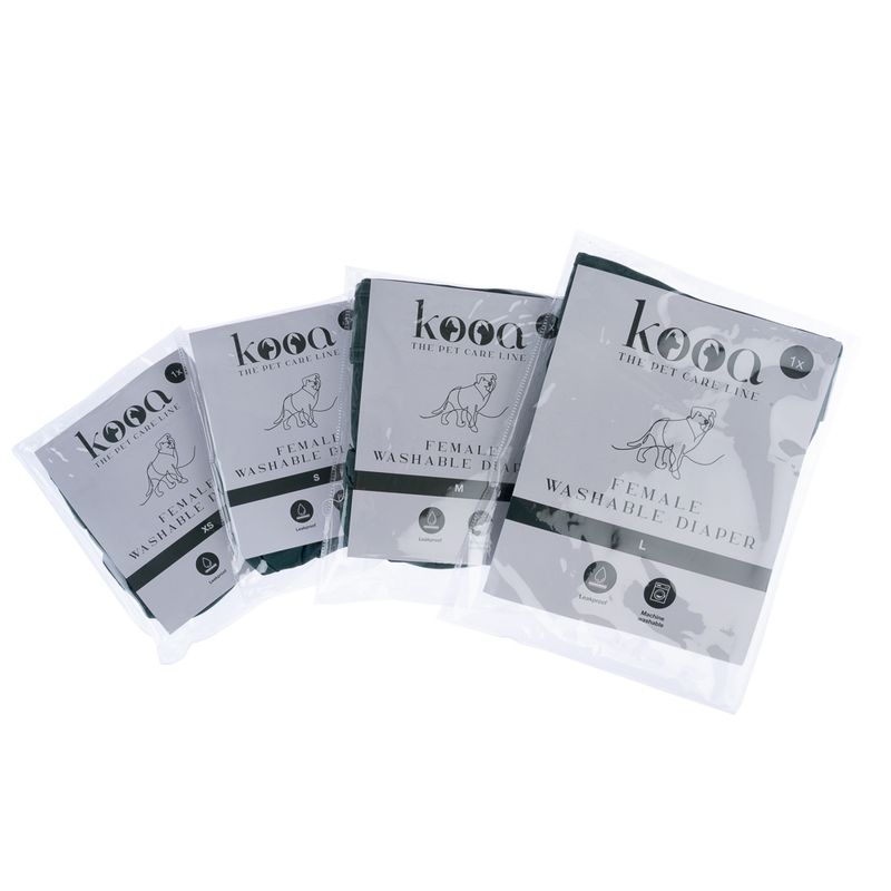 kooa Washable Nappy for Female Dogs Size XS