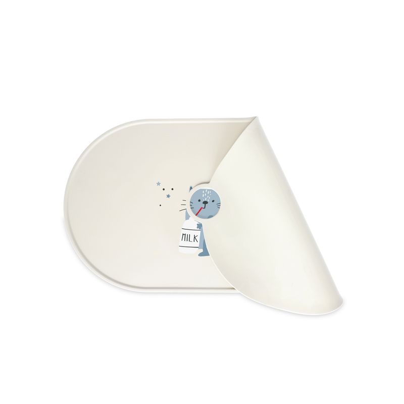 TIAKI Silicone Bowl Mat Milky Kitty L 50 x W 25 cm
