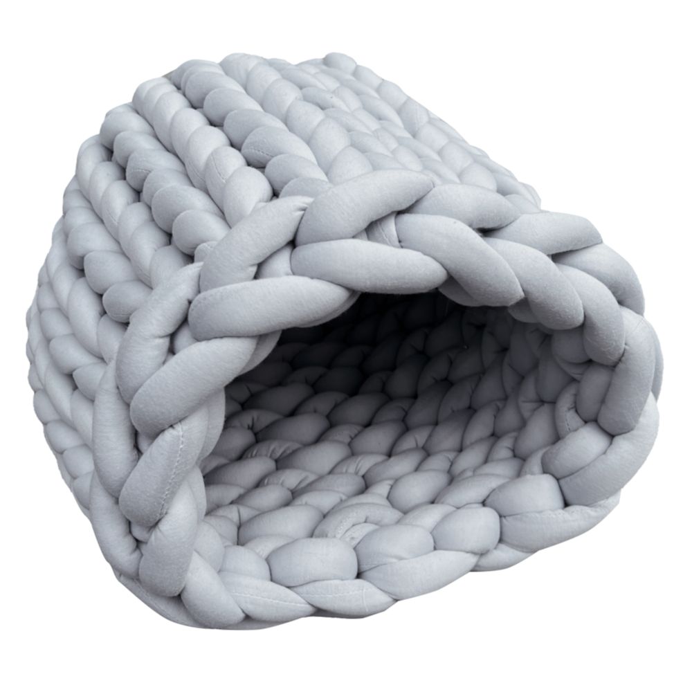 Aumüller Braided Cat Cave Coarse Knit Grey