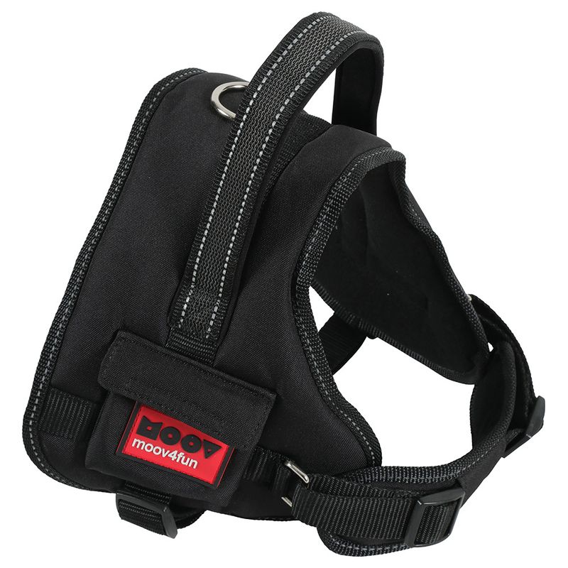 Zolux Moov Adjustable Dog Harness – Black Size M: 59 - 75cm chest girth
