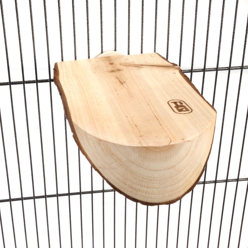 TIAKI Wooden Platform with Bark - Oval approx. 17 x 8 x 4 cm (L x W x H)