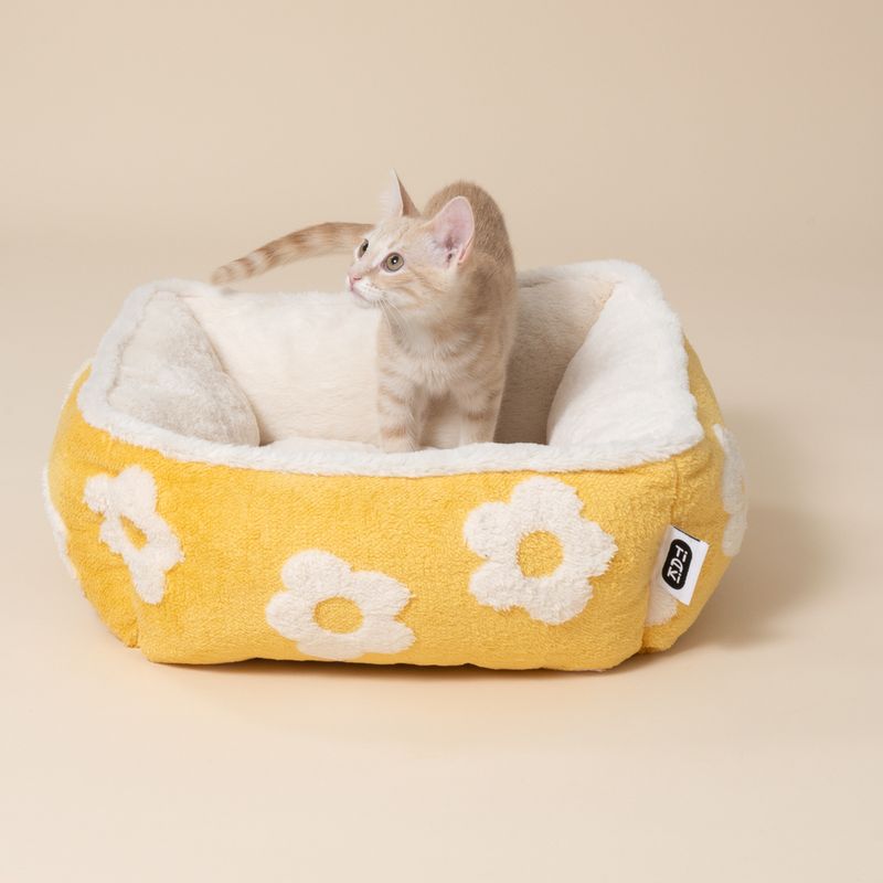 TIAKI Flower Dog Bed Round: approx. diameter 51 x (H) 18 cm
