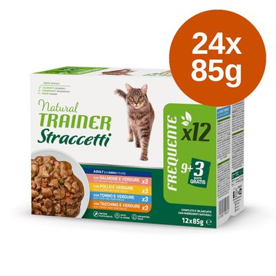 Natural Trainer Strips in Sauce Mixed Pack Saver Pack 24 x 85g Mixed Pack (Chicken, Salmon, Tuna, Turkey)
