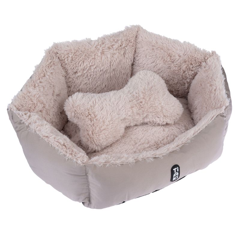 TIAKI Fluffy Bone Cuddle Bed 50 x 40 x 20 cm (L x W x H)