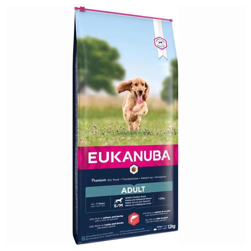 Eukanuba Adult Small & Medium Breed Salmon 12kg