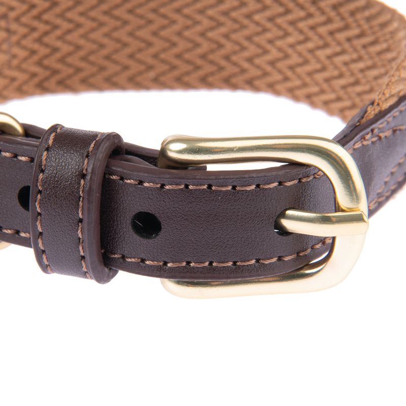 Nomad Tales Bloom Collar, caramel Size M: 40 - 46 neck circumference, W 32 mm