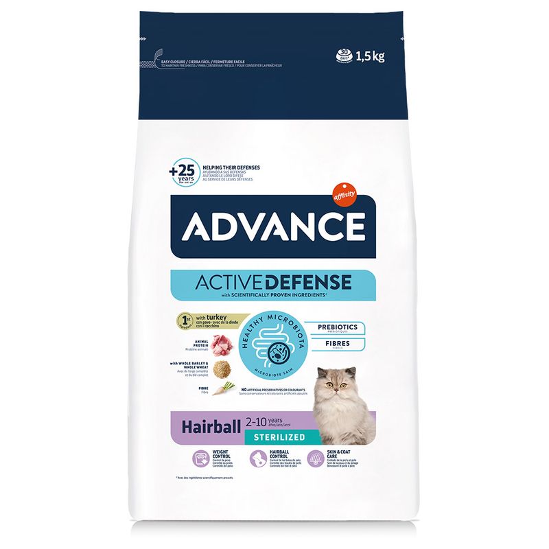 Affinity Advance Hairball Sterilised with Turkey 1.5kg
