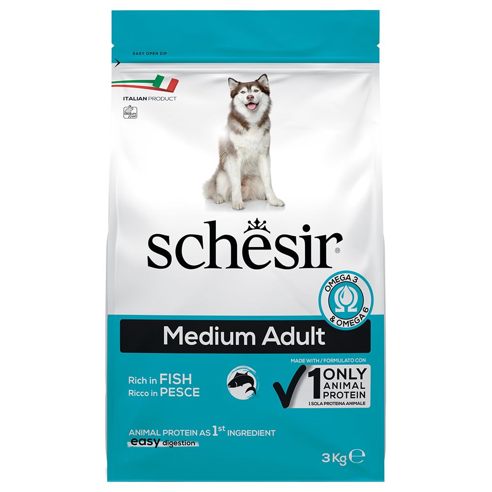 Schesir Dog Medium Adult with Fish 3kg