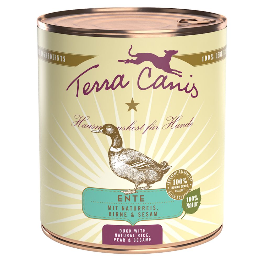 Saver Pack Terra Canis 12 x 800 g Duck with brown rice, beetroot, pear and sesame seeds