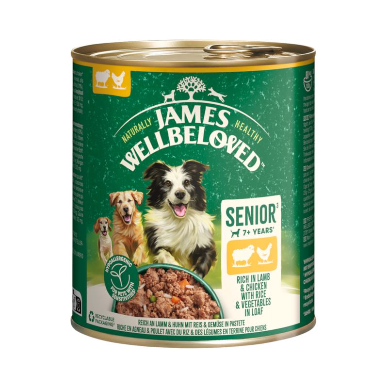 James Wellbeloved Senior Dog Hypoallergenic Lamb & Chicken 6 x 800g