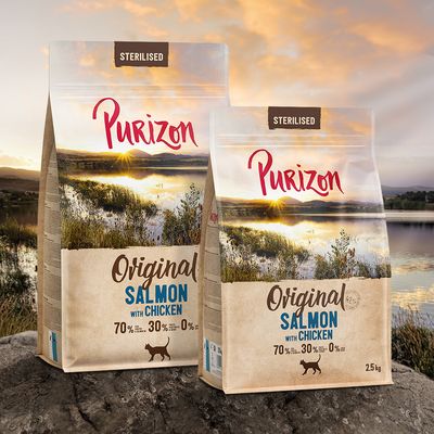 Purizon Sterilised Adult Grain-Free Salmon with Chicken 400g