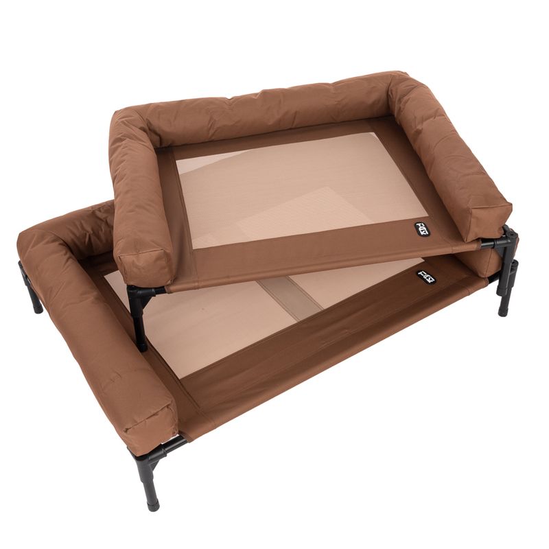 TIAKI dog sofa Sun Cream Size L: L 91 x W x H 76 x 18 cm