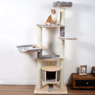 Natural Paradise Petunia Scratching Tree Cream