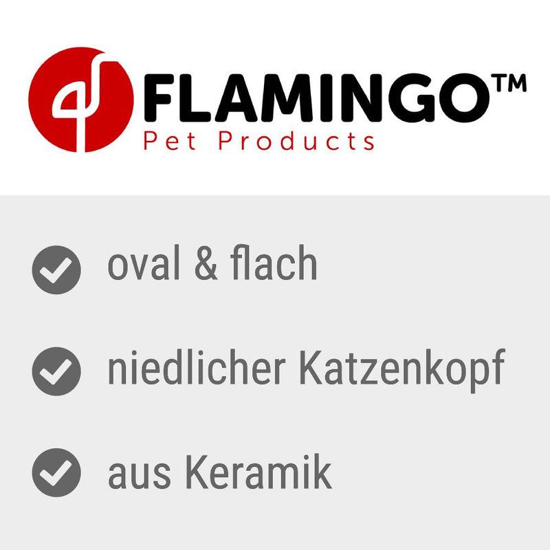 Flamingo Ceramic Bowl Cat Isa 170 ml, diameter 14 cm