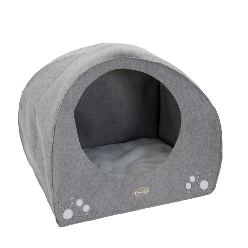 Igloo Dog Den - Grey 71 x 54 x 57 cm (L x W x H)