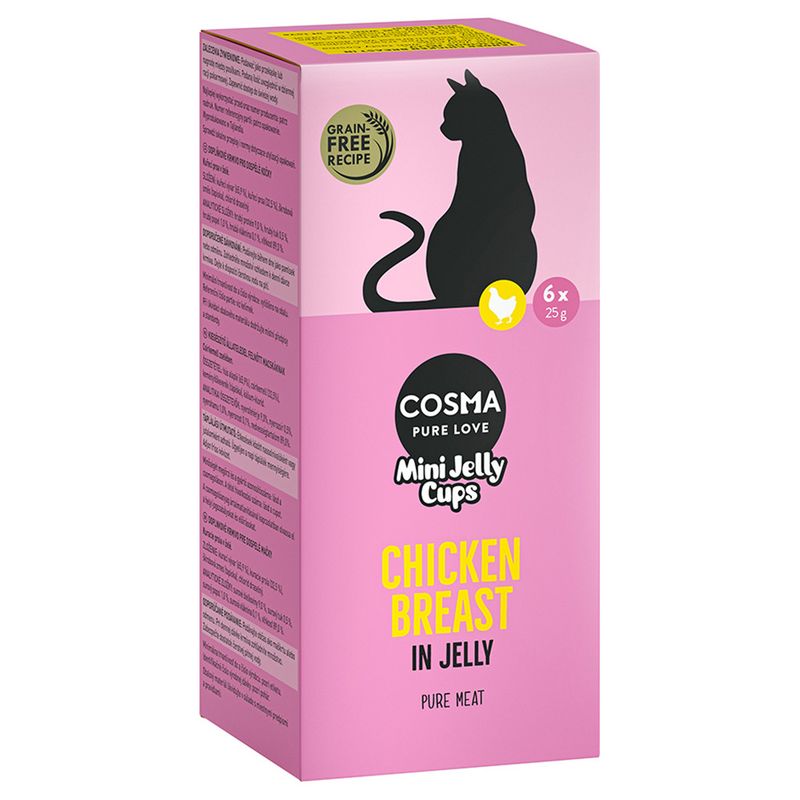 Cosma Mini Jelly Cups 6 x 25g Mix