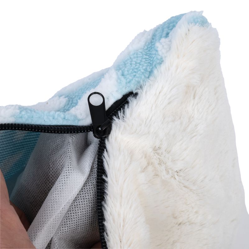 zooplus Basics Fluffy cat cave blue