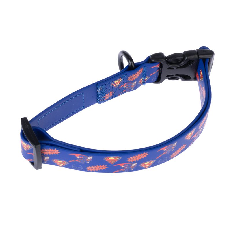 DC Superman Collar - Blue Size S: Neck Circumference 25 - 36 cm, Width 20mm
