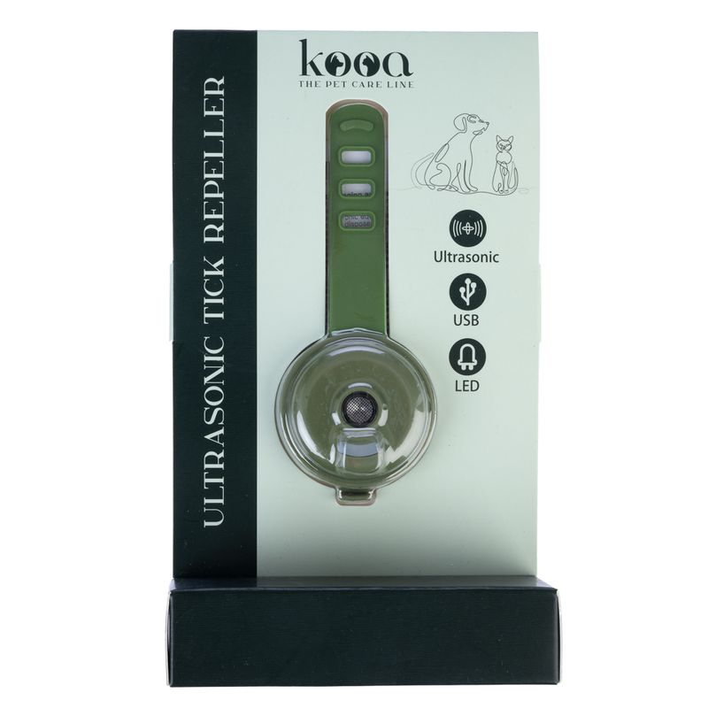 kooa ultrasonic tick protection dark green