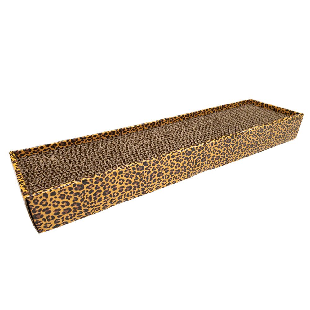Croci Home Decor Leopard Scratching Board 48 x 12.5 x 5cm (L x W x H)