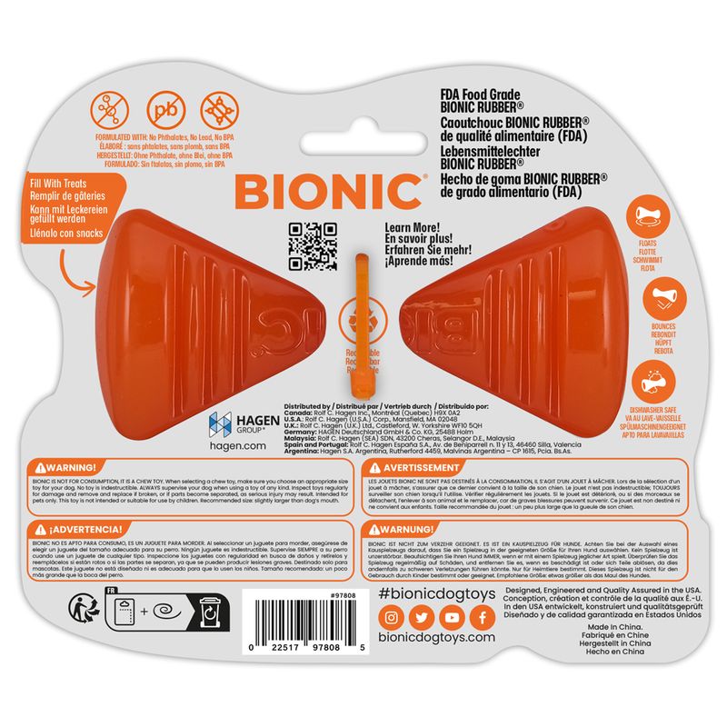 BIONIC Chew Bone Size M: 15 x 5.3 x 13cm (L x W x H)