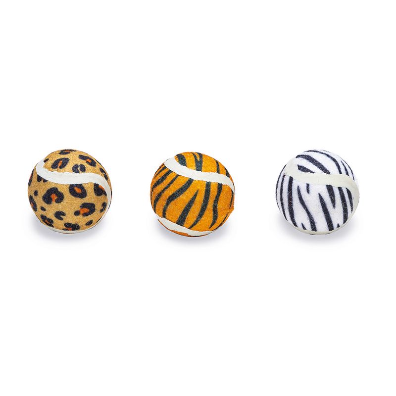 Beeztees Cat Toy Jungle Balls 3 x 4.5cm (W)