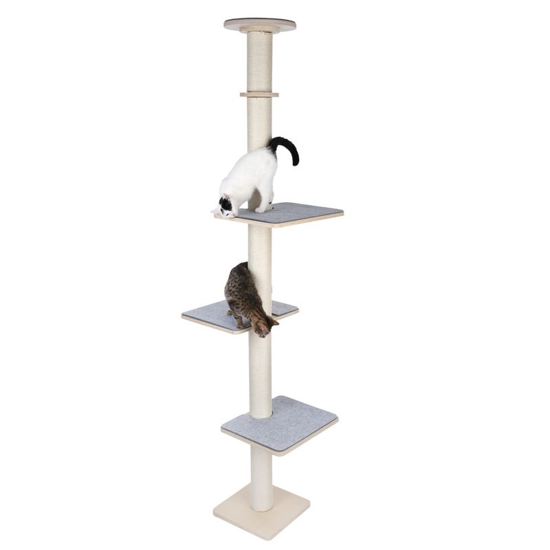 Modern Living Isernia Ceiling Cat Tree Light grey