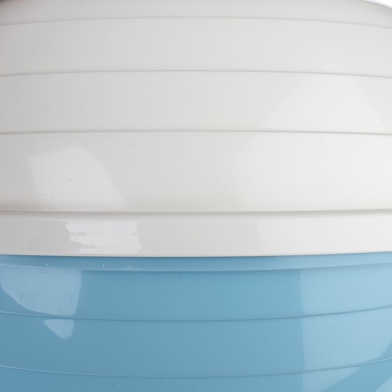 TIAKI Cobby Rounded Cat Litter Tray White / blue