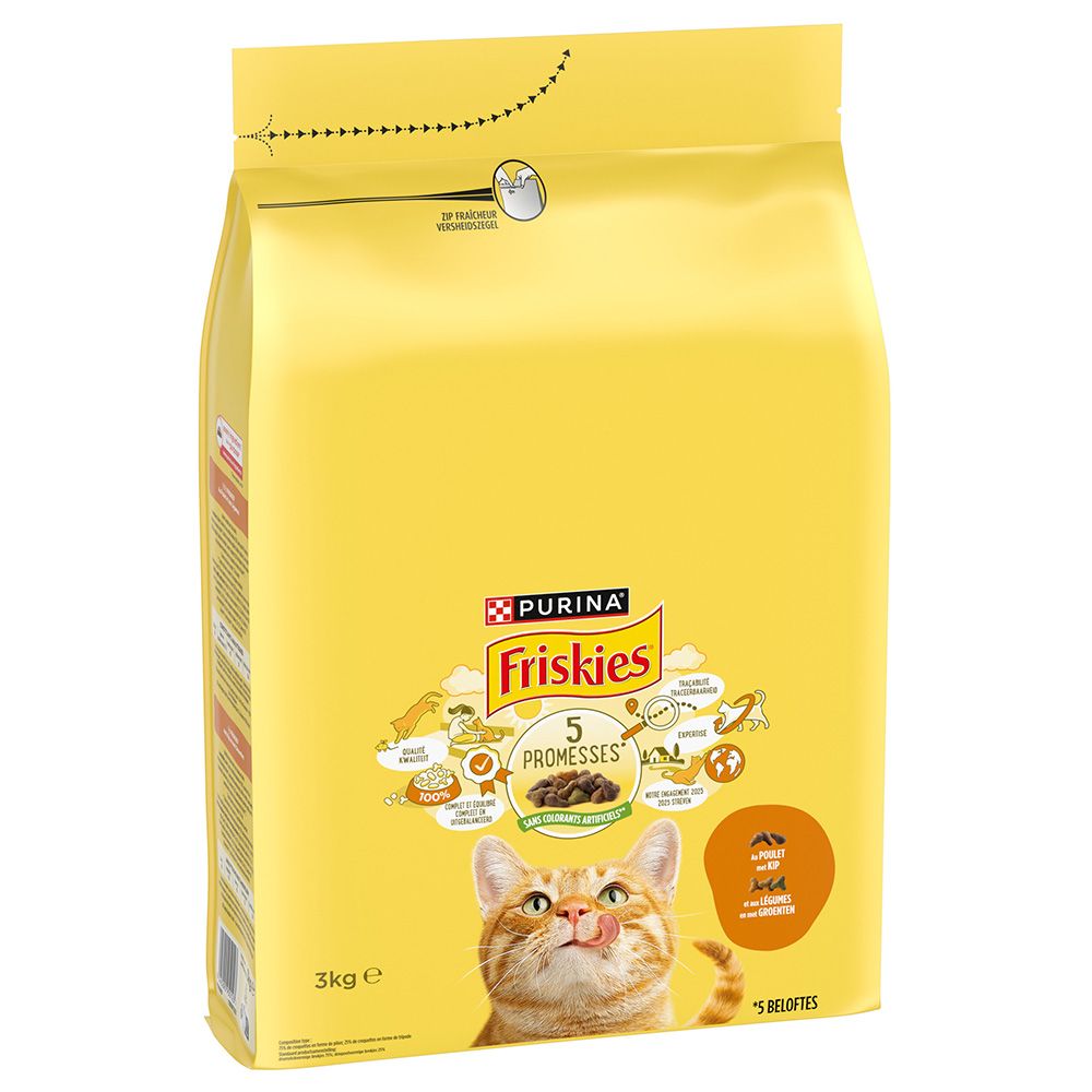 PURINA Friskies Adult Cat with Chicken and Vegetables 3kg