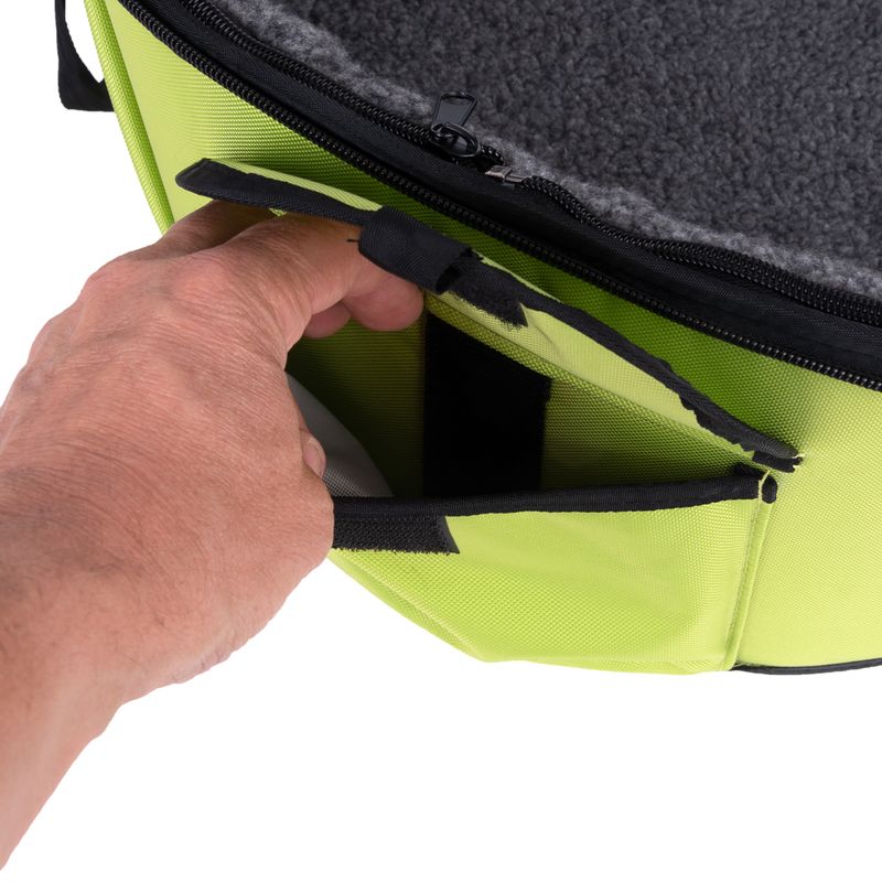 Sandy Hard Case Carrier Bag Green: 46 x 44 x 35cm (L x W x H)