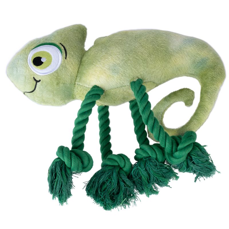 TIAKI Pedro the Chameleon Dog Toy approx. 28 x 15 x 6cm (L x W x H)