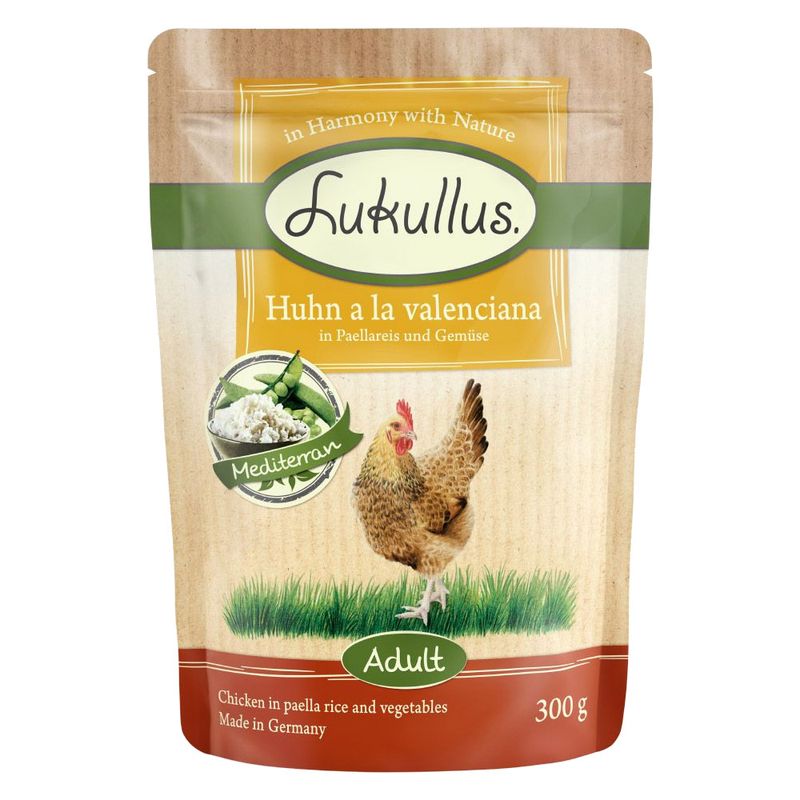 Lukullus Pouches Mixed Trial Pack 6 x 300g Mediterranean Mixed Trial Pack