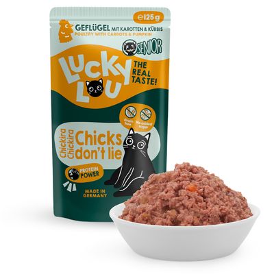 Lucky Lou Senior 16 x 125 g Poultry