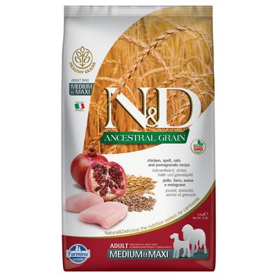 Farmina Dog Low Grain Chicken & Pomegrante Adult Medium Dog 12kg