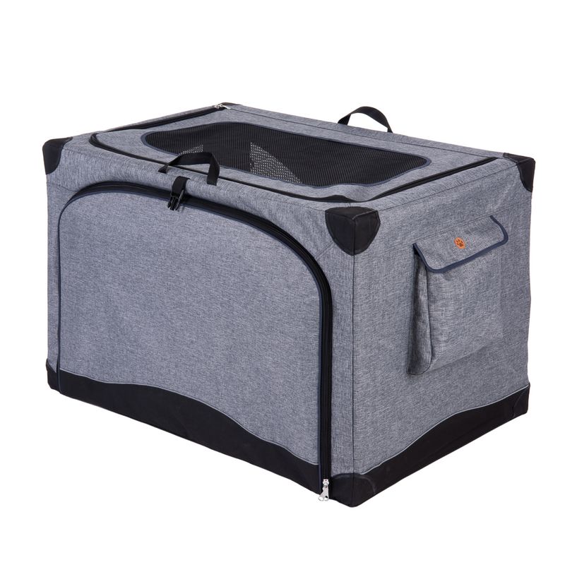 Portable Pet Home M: 76 x 50.5 x 48cm (L x W x H) - Grey