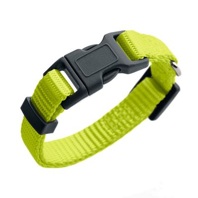 HUNTER Collar London - Lime Vario Basic Size M: 30 - 46cm neck circumference, 15mm wide