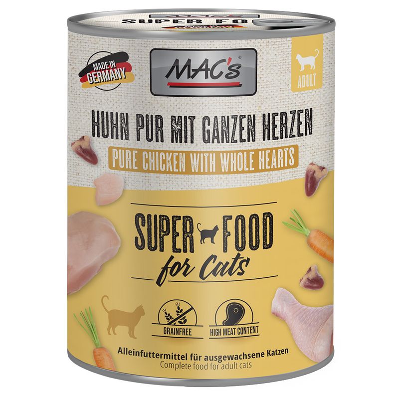 MAC's Cat Saver Pack 24 x 800g Kitten (Veal & Chicken Hearts)